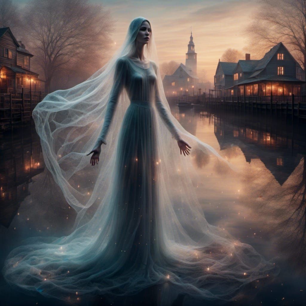 Ghostly Spirit Floats Over Salem Harbor