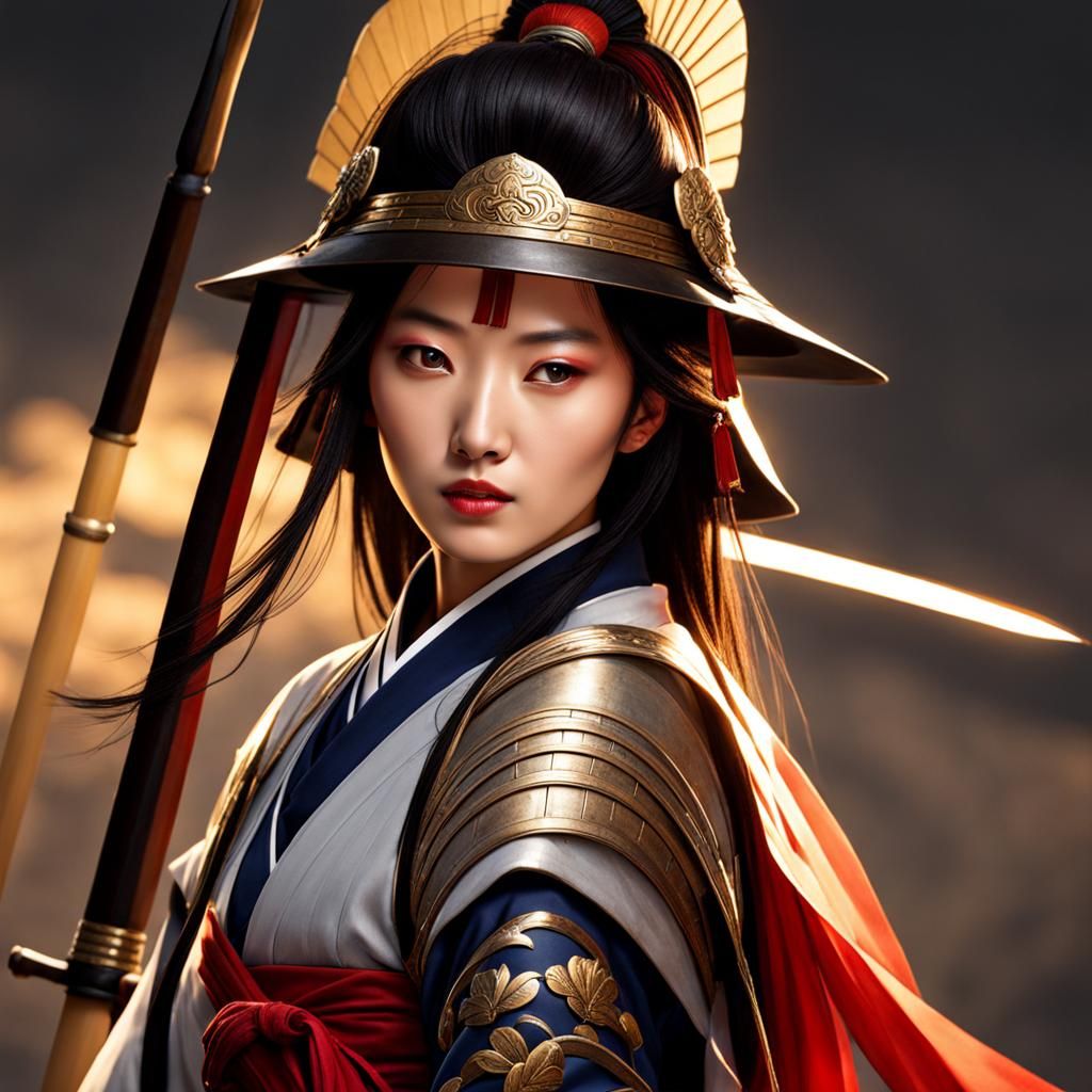 Korean Female Warrior Portrait