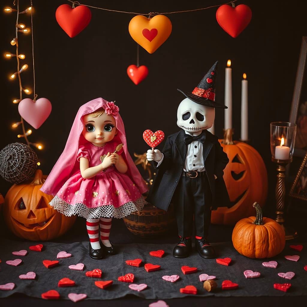 Halloween and Valentine's Day Mashup Decorations
