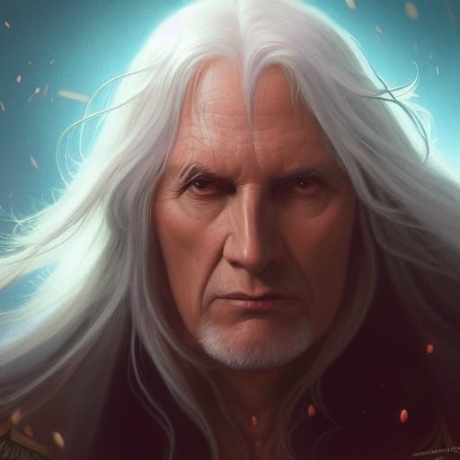 Raistlin Majere Portrait in Hyperrealistic Style