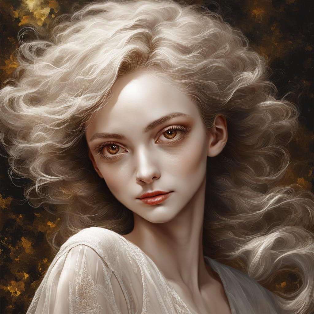 Hyper-Realistic Portrait of a Young Black Girl