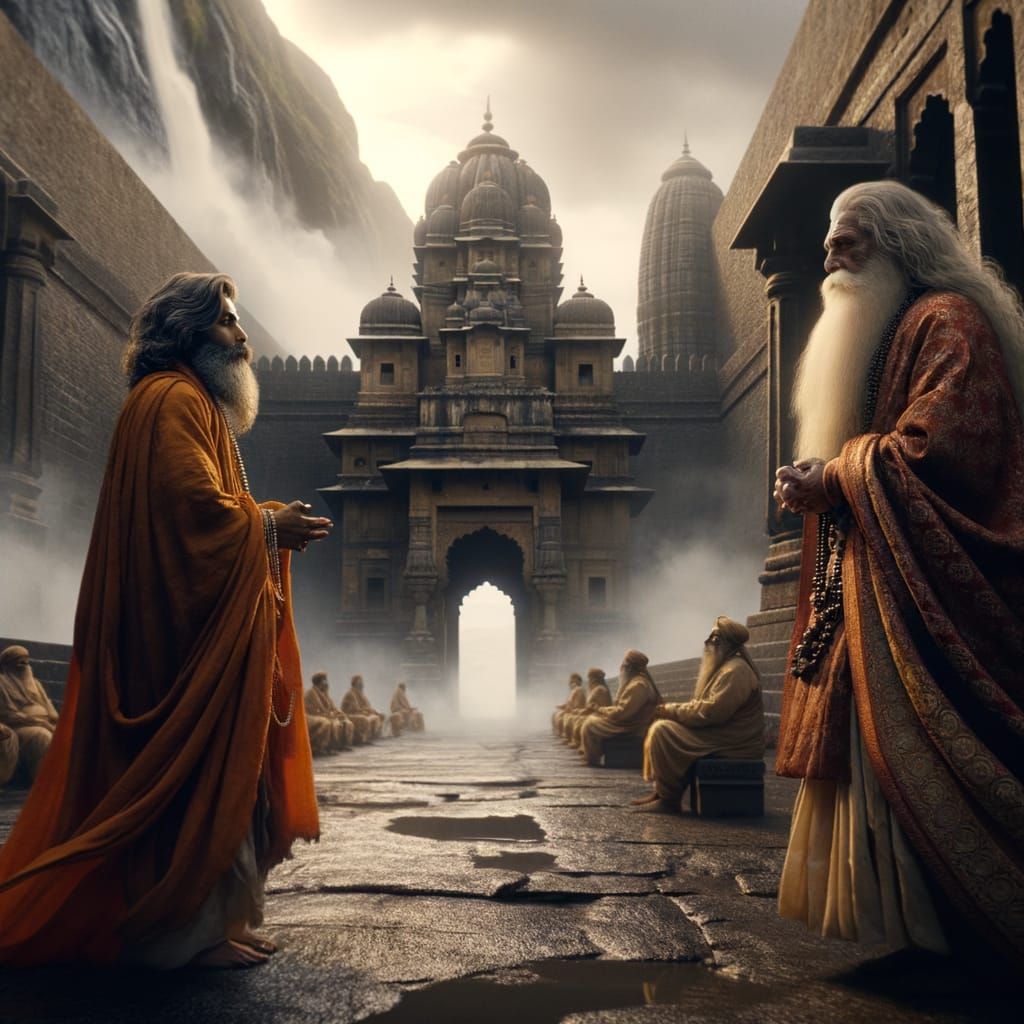 Raigad Fort, 1674: An Indian Sage's Arrival