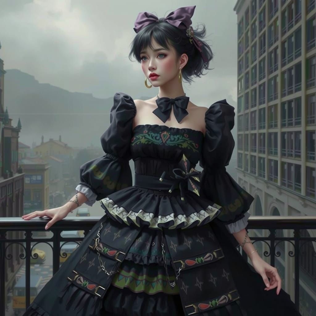 Dramatic Hyperrealistic Portrait with Colorful Depth