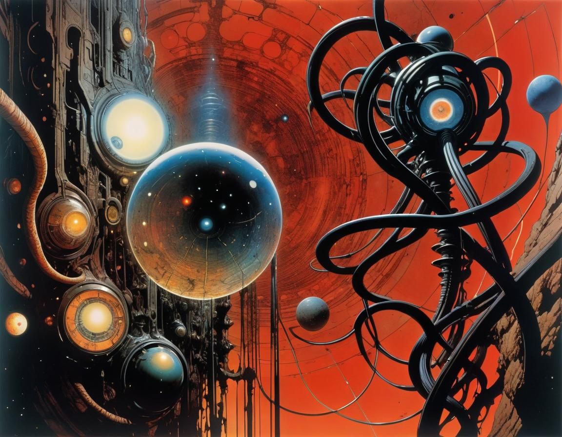 Cosmic Wormholes Inspired by Surrealist Art