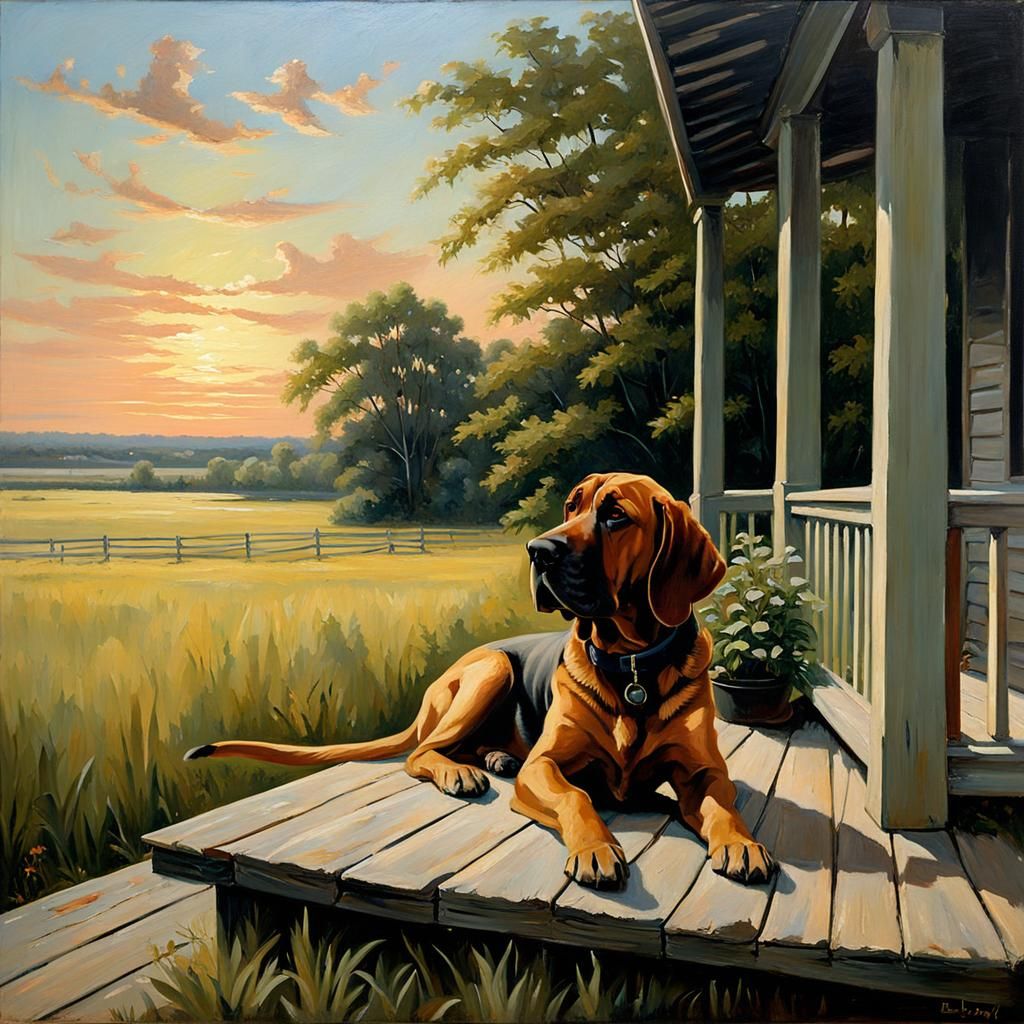 A Kentucky Bloodhound