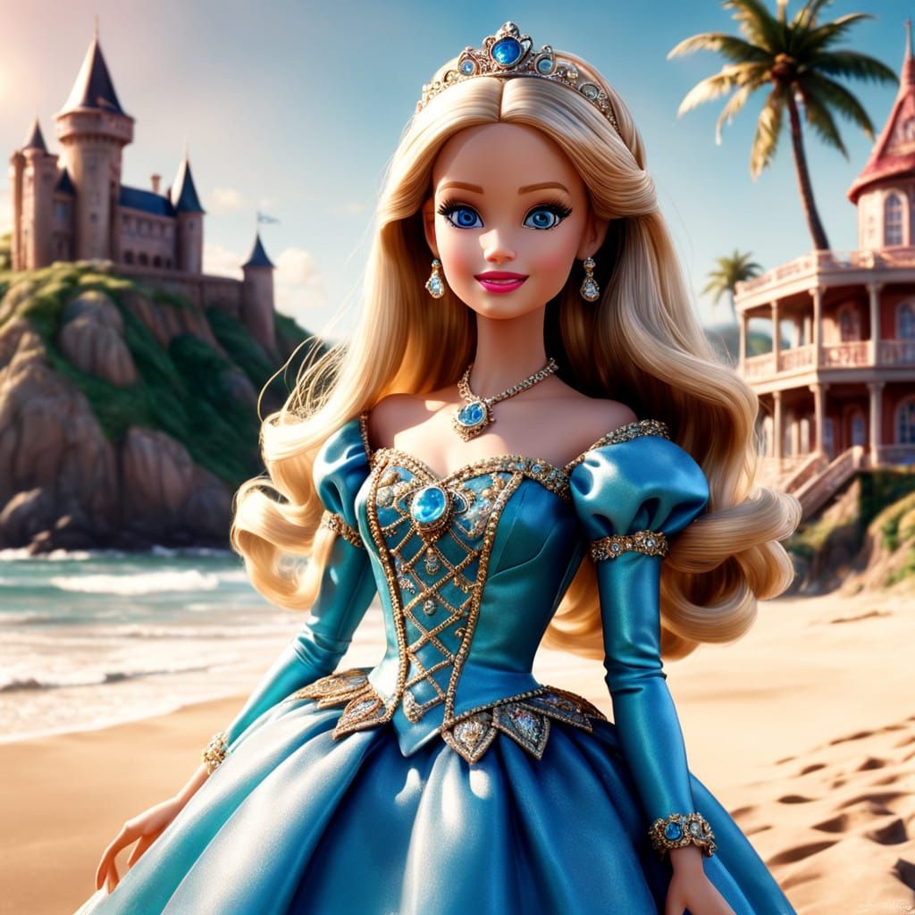 Barbie Princess in a Sunny Beach Paradise
