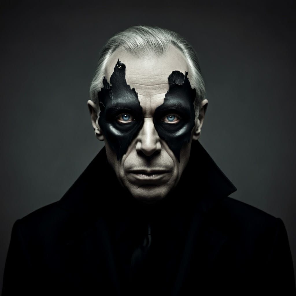 Surreal Dark Goddess in a Grim Atmosphere