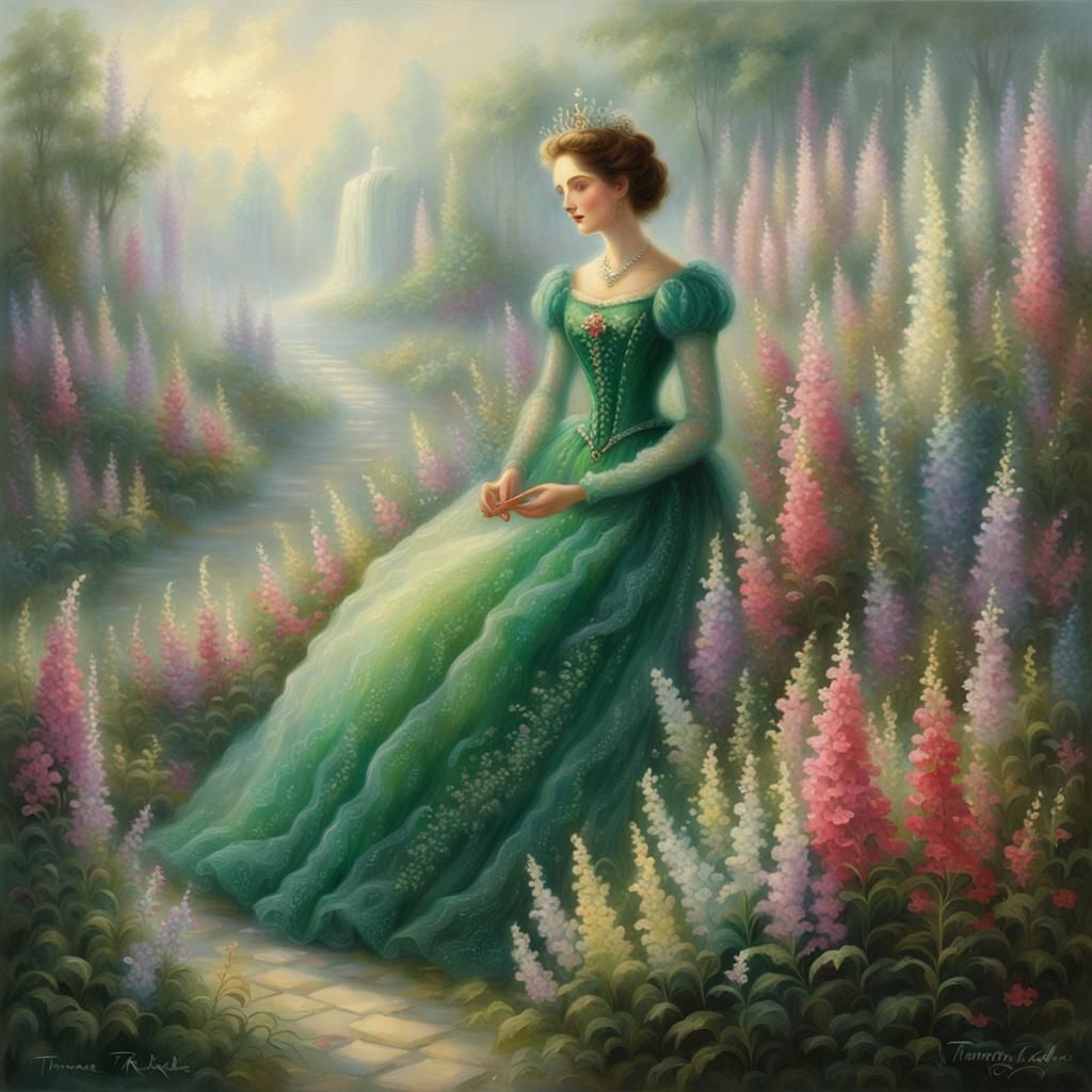 Ethereal Snapdragon Queen in Fantasy Style