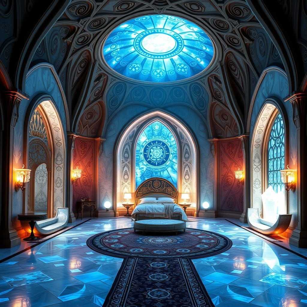 Luxurious Royal Sanctuary Inspired by Futuristic Architectur...