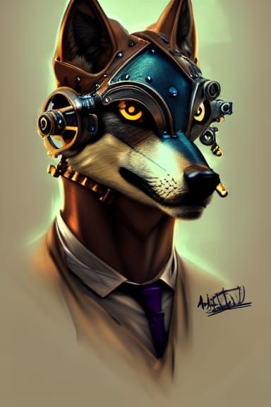 Steampunk Wolf.