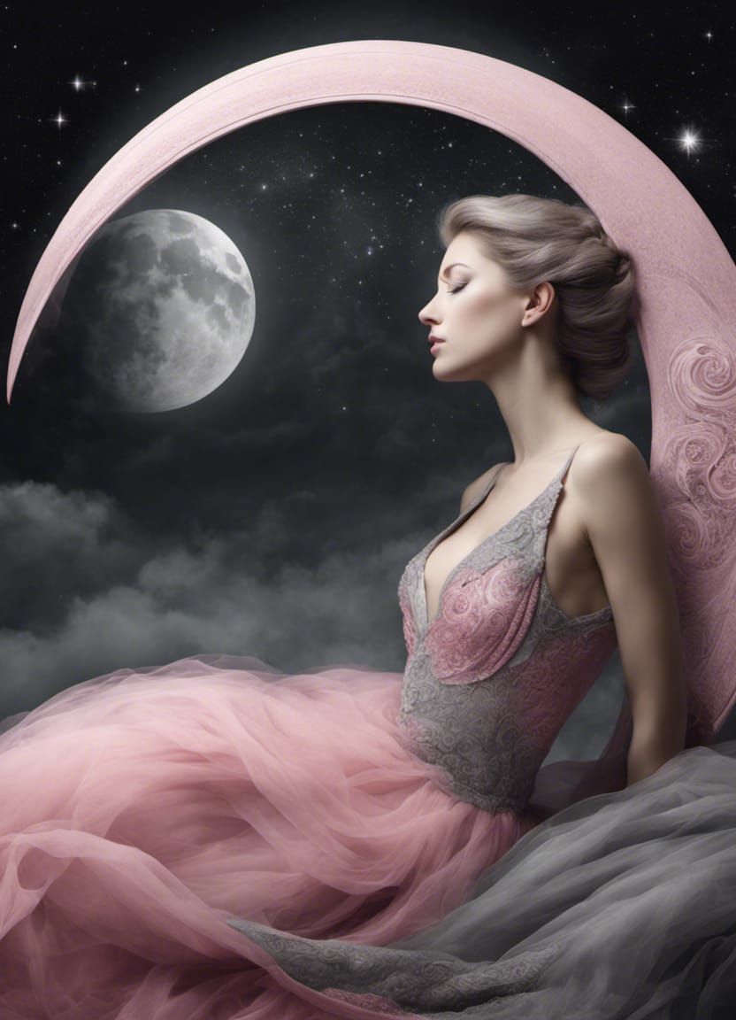 Spectral Woman Sleeping in Half Moon
