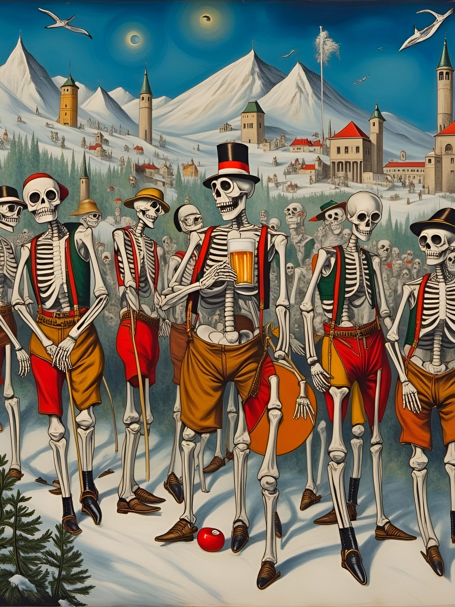 'I love to go a-wandering...a beer stein in my hand...'