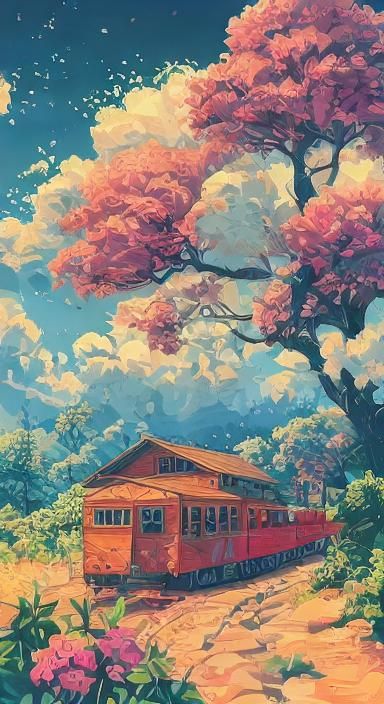 Playful Cartoon Animals in Pastel Colors