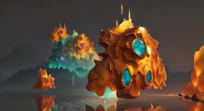 Spectacular Salamander in Candy Art Style