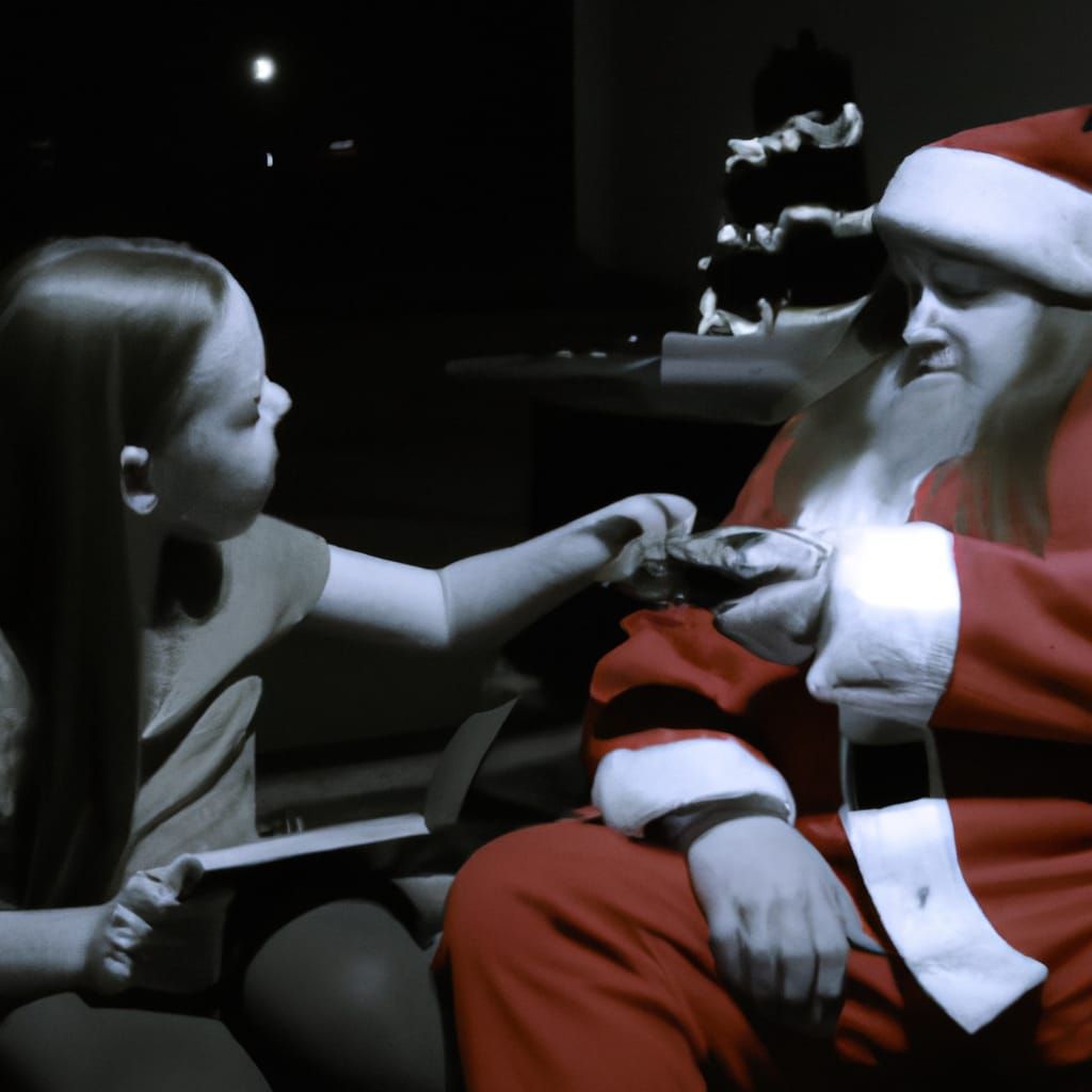 Stoned Santa Gift in Film Noir Style