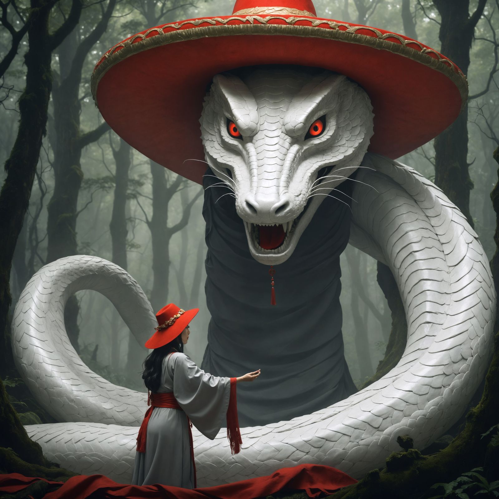 Reunion With An Old Friend (Ghibli Style): Red & El Muerte Corredizo (v3)