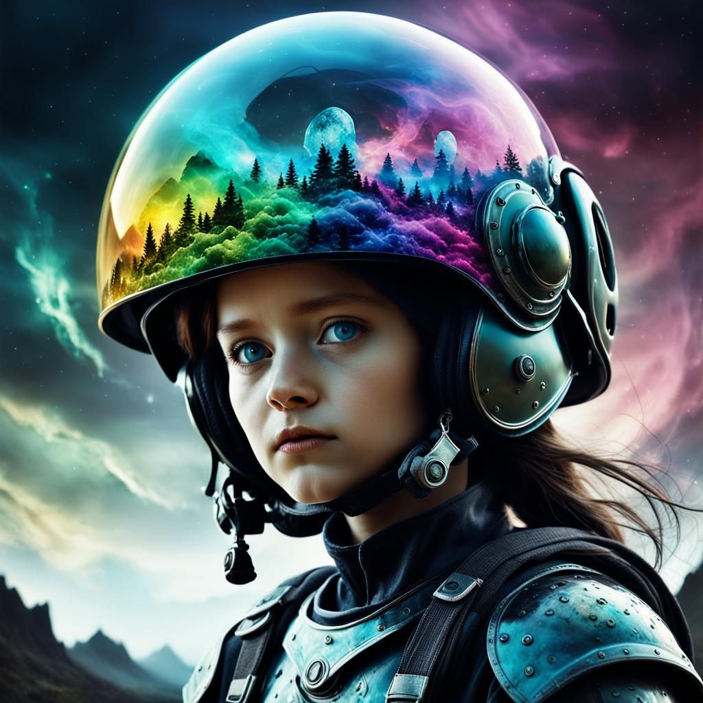 Those "born with the helmet" were considered to have second sight. Considered lucky or Seer