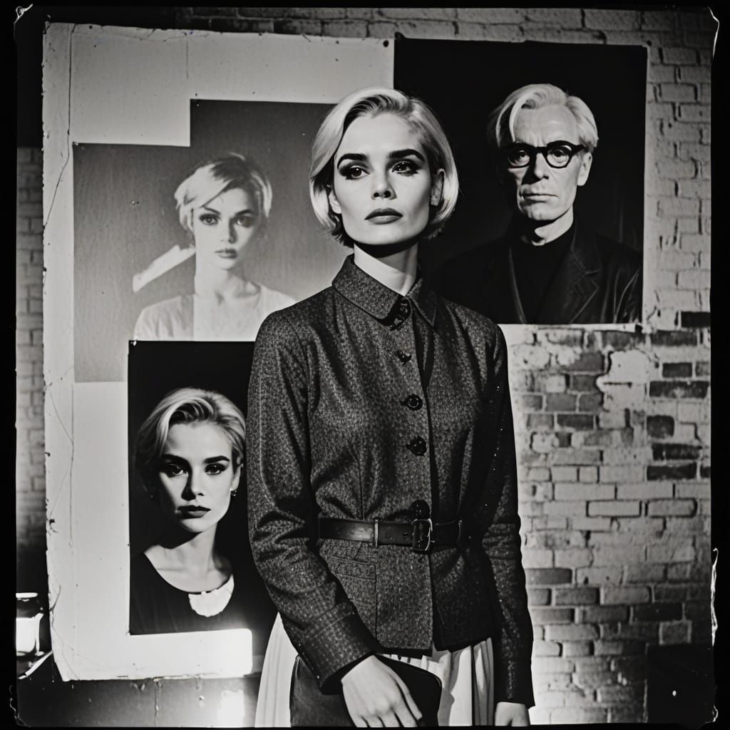 Timeless Hollywood Portrait in Moody Film Noir Style