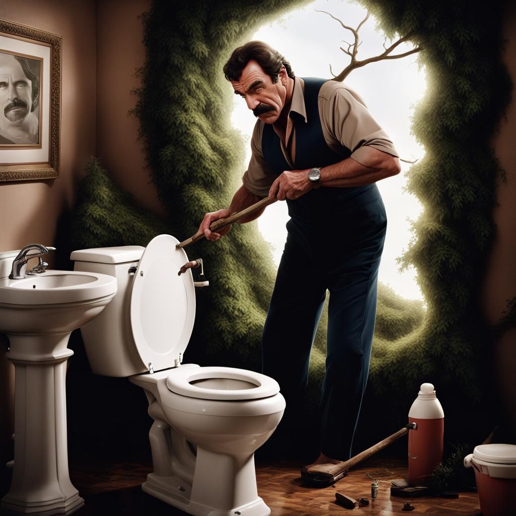 Tom Selleck Fixed my Toilet
