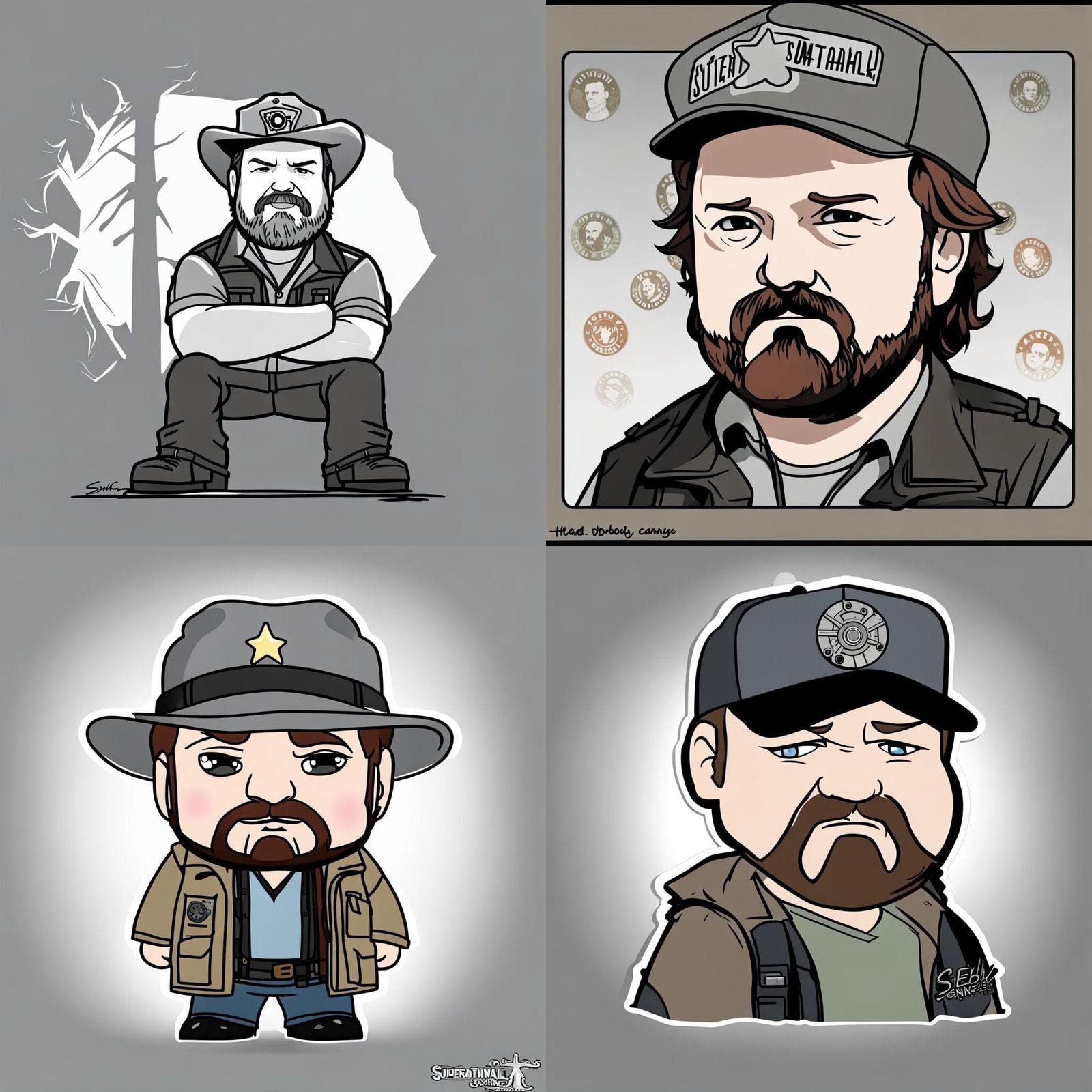 Bobby Singer, head cannon, Chibi, Supernatural
