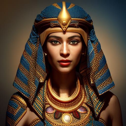 Ma'at: Egyptian Goddess in 3D Portrait