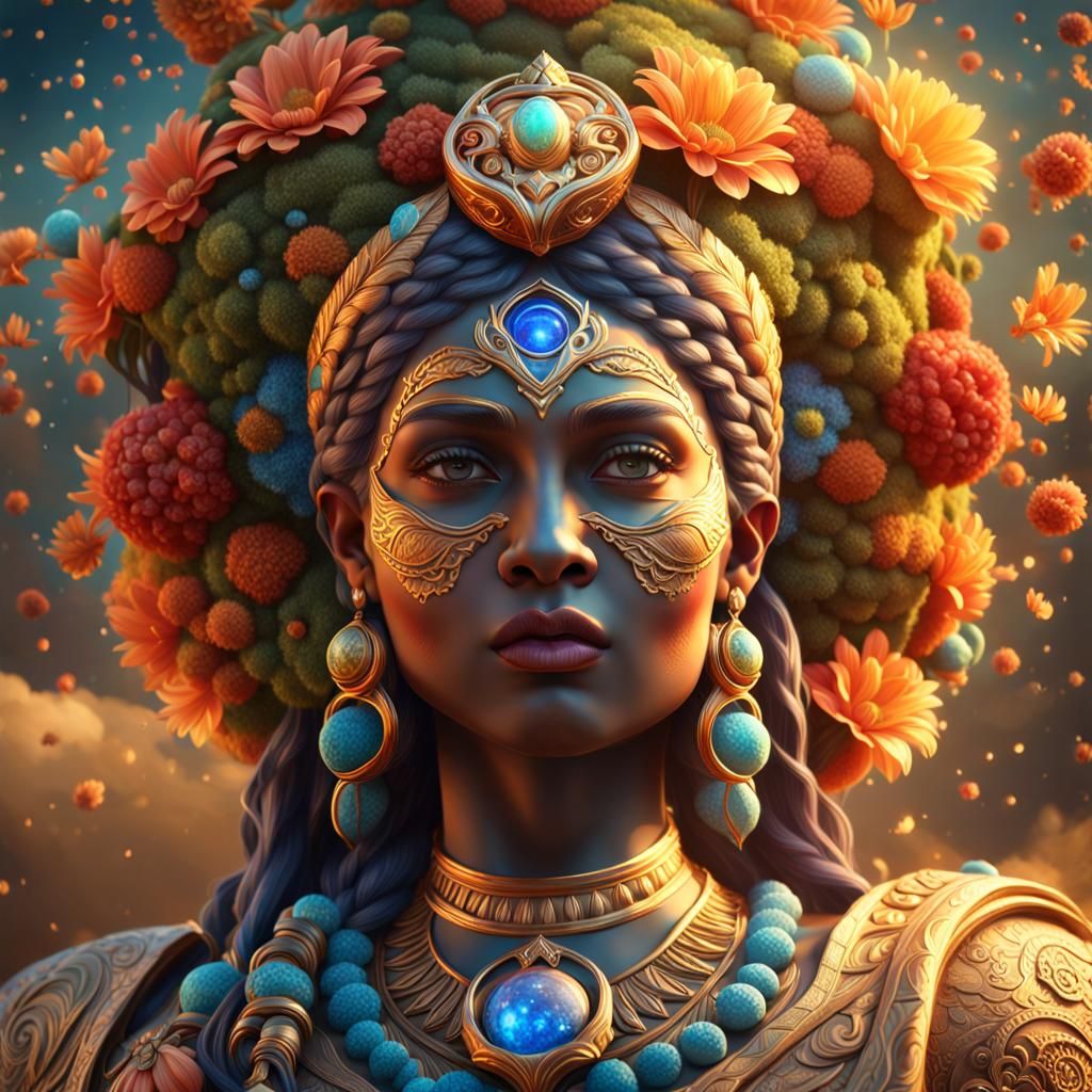 Gaia Earth Goddess in Hyperrealism