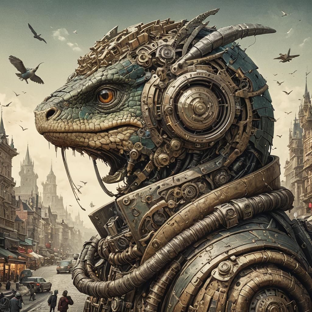 Enhanced Alien Image Generated by AI