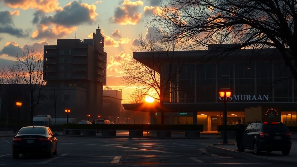 Golden Hour Matte Painting