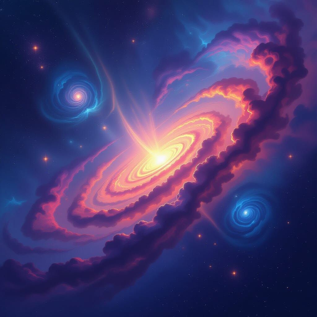 Multidimensional Cosmic Ballet of Nebulae and Galaxies