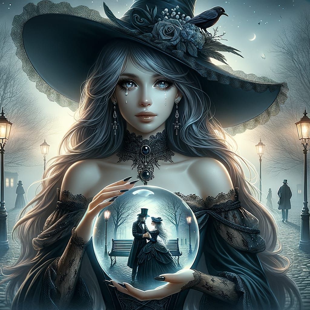 Enigmatic Witch Envelops 19th Century Romance in Crystal Orb