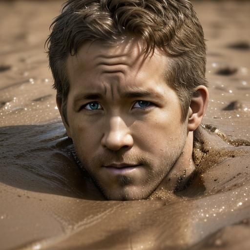 Ryan Reynolds in Quicksand: High-Contrast Photography