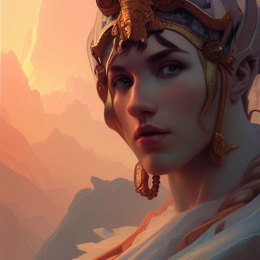 Mount Olympus Portrait with Dynamic Lighting