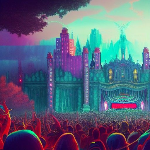 Osheaga Festival: Detailed Matte Painting in Fantasy Style