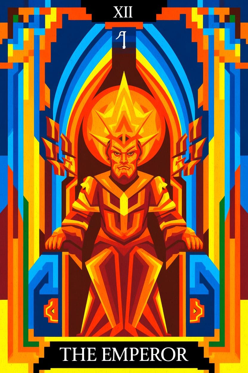 The Emperor in Cubist Splendor