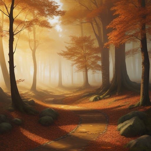 Magical Autumn Landscape from Artist's Palette