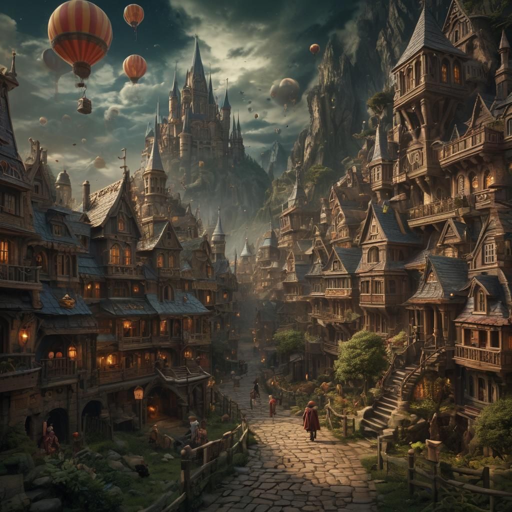 Epic Wizard Kindergarten: Cinematic Digital Matte Painting