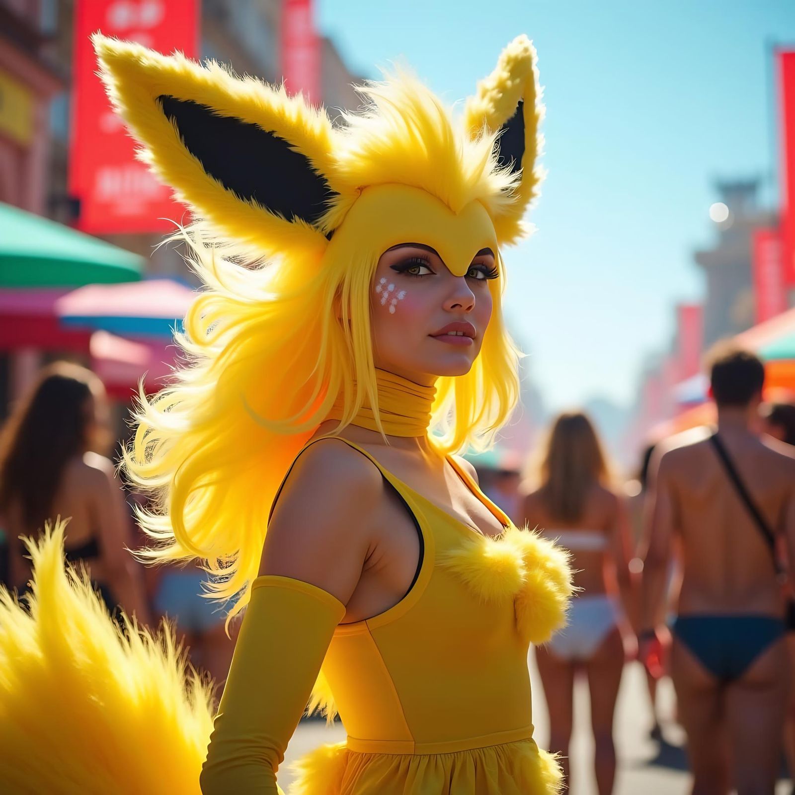 Cosplayer as Jolteon at Pokémon Festival