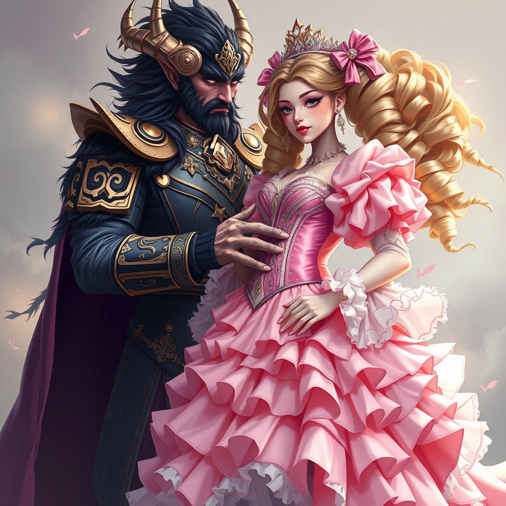 Demon King Buttons Corset of Princess Bride