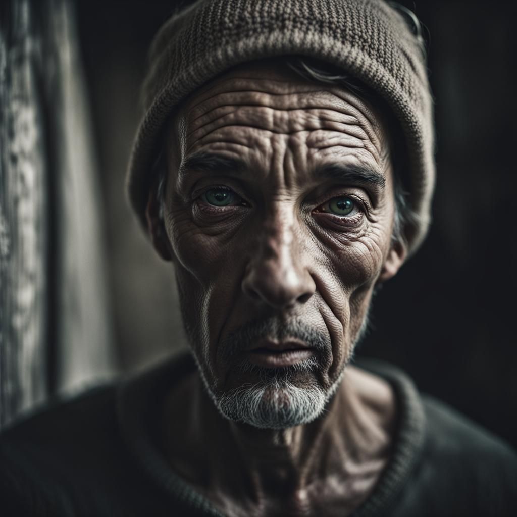 Evocative Portrait in Natural Ambient Lighting