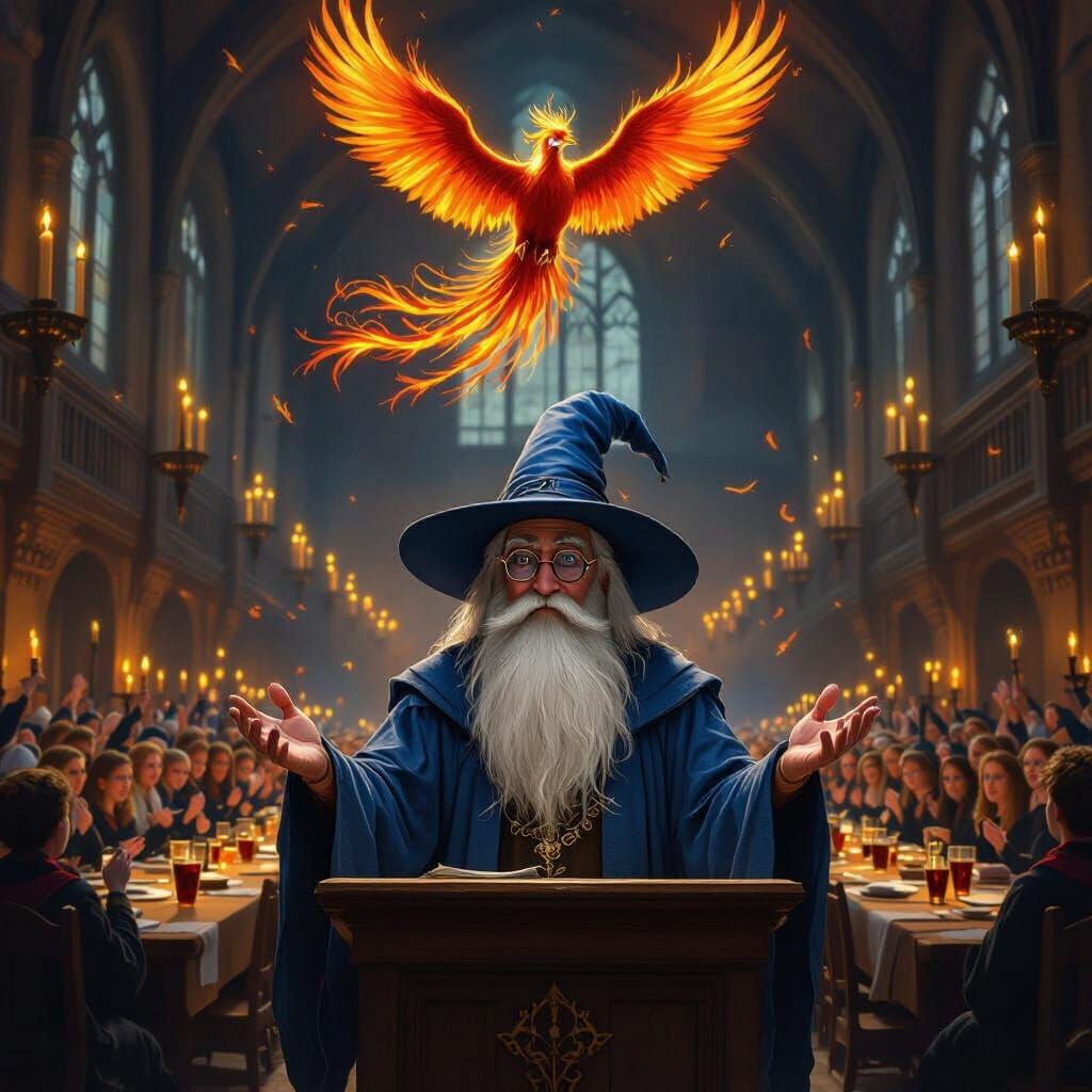 Wizard's Triumph in Hogwarts Great Hall