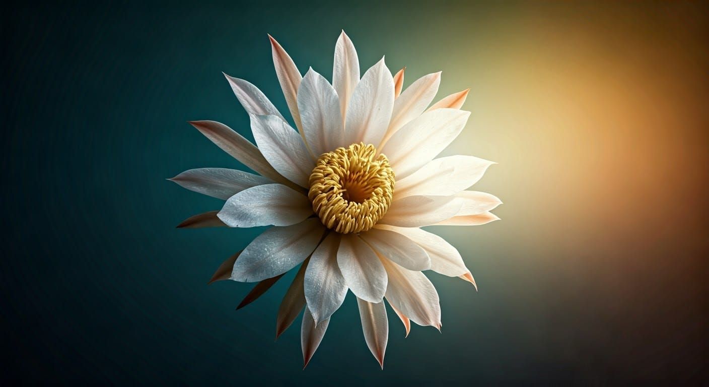 Exotic Kadupul Flower in Hyperrealistic Concept Art