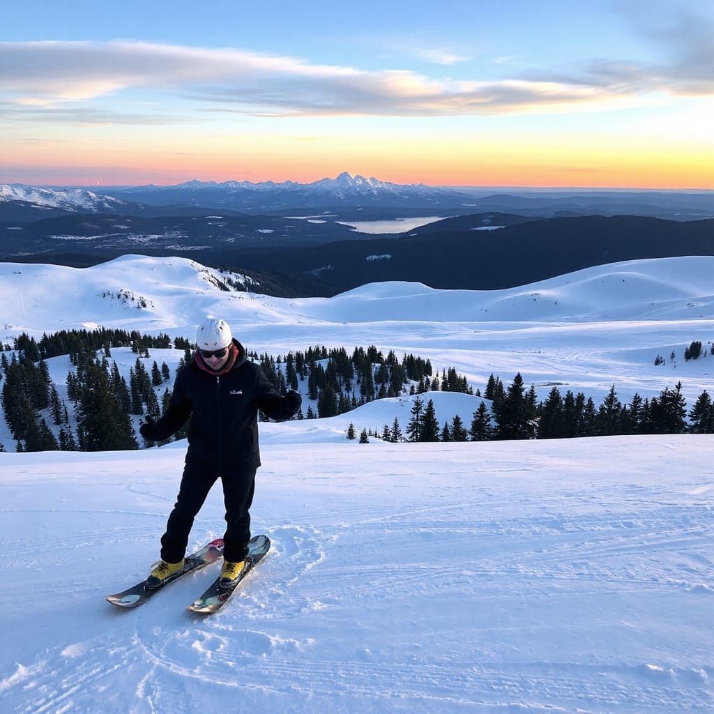 Vibrant Snowboard Stripes in Digital Art