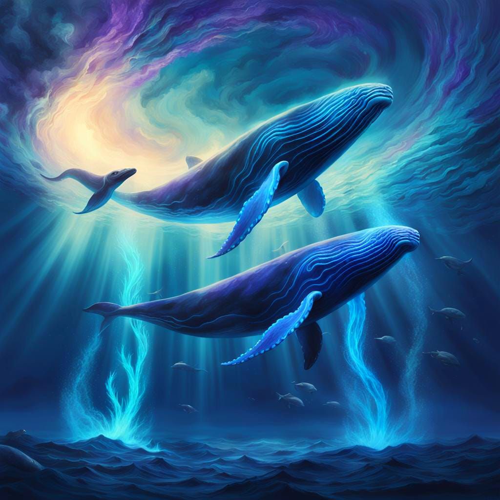 Spirit of Blue Whales In The Blue Atlantic