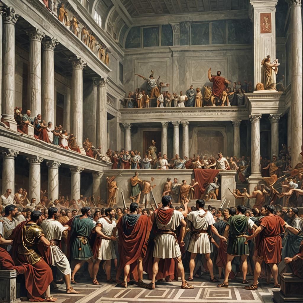 The Assassination of Julius Caesar in the Senate