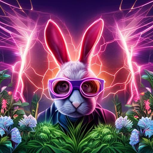 Darth Vader Bunny Rabbit in Hyperrealistic Style