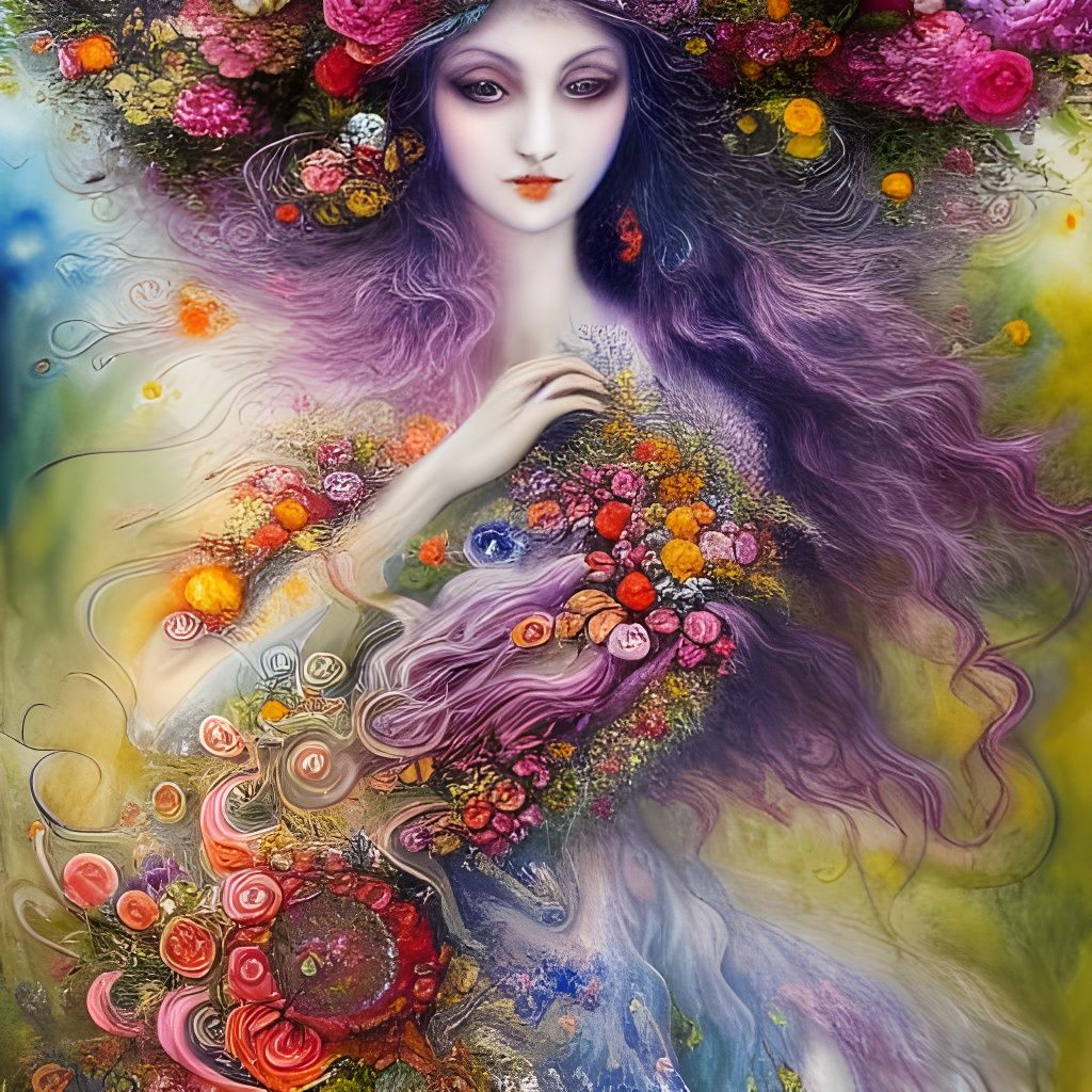 Enchanting Floral Watercolour Masterpiece