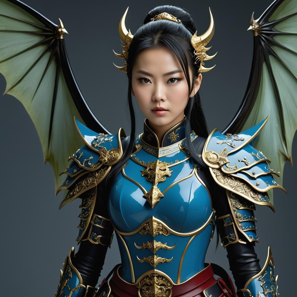 Tzeentch-Nurgle Samurai Armor Portrait