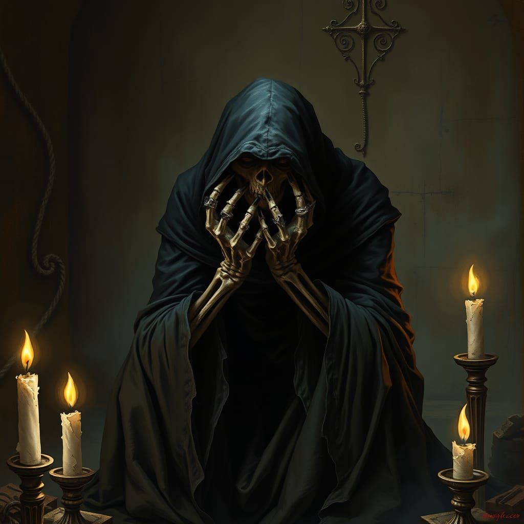 Distressed Lich in Dark Souls Gothic Chamber