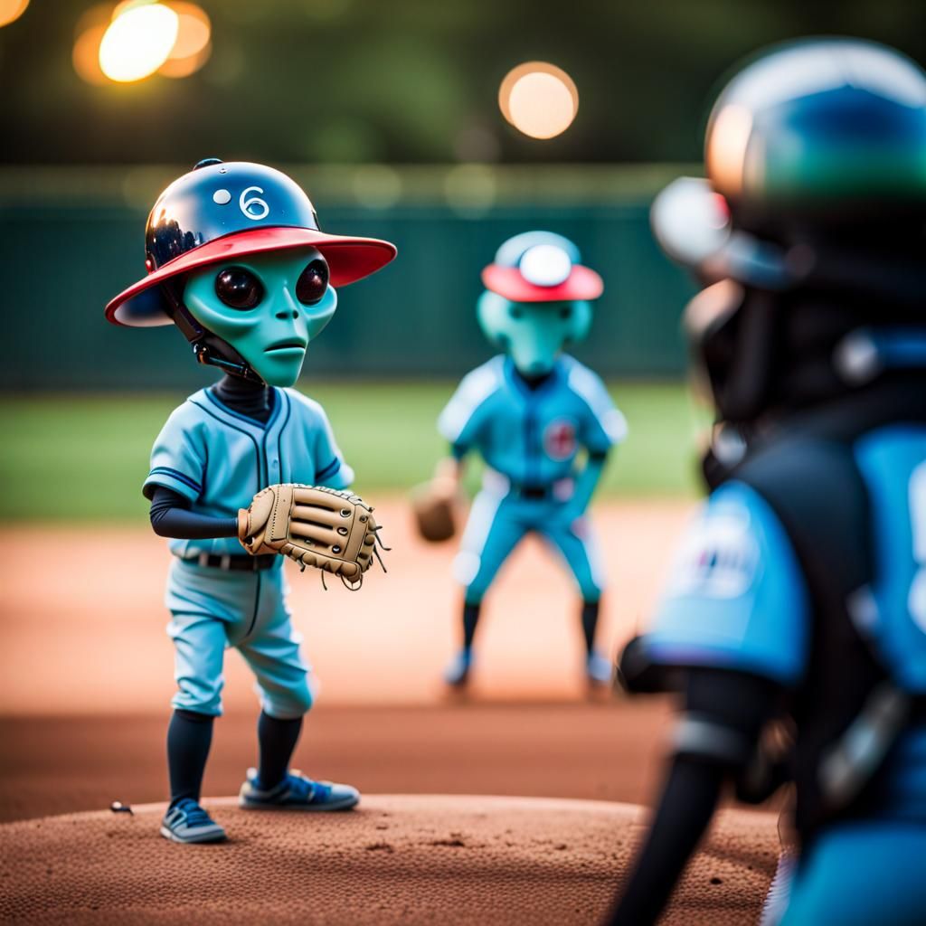 Intergalactic Alien Baseball Game: Professional Photography
