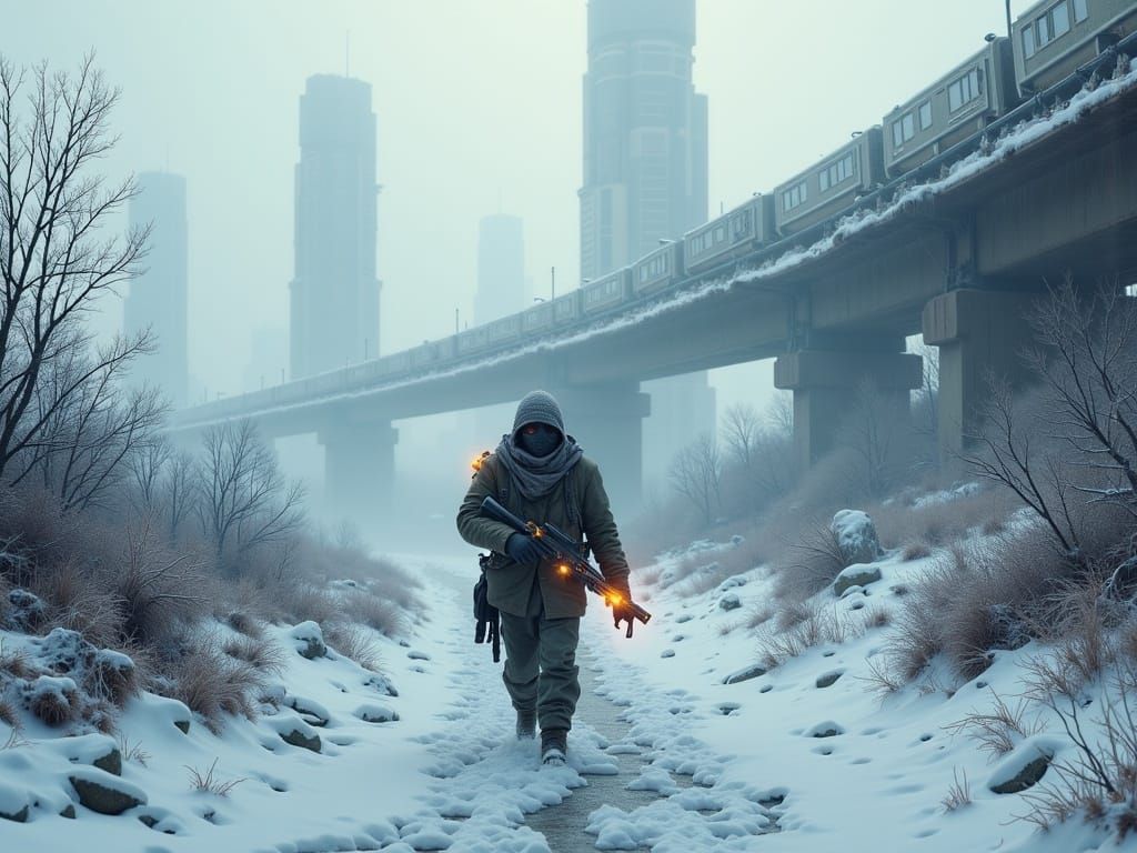 frozen, desolate wasteland